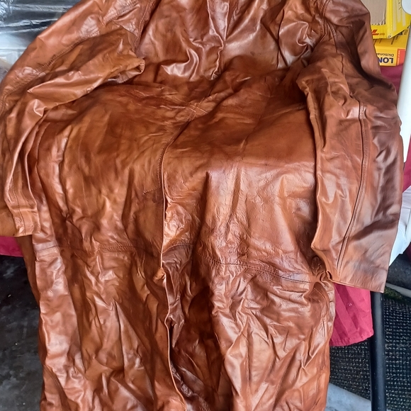 Ben Affleck Batman Vs Superman Brown Leather Trench Coats. - Picture 4 of 6